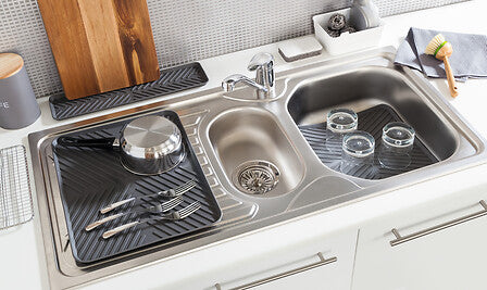 Подложка за съдове за сушене 5five Neo 2, TPE, 30 x 40 cm, Сива