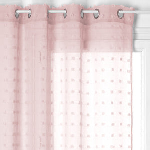 Lily sheer curtains 140 x 240 cm pink