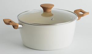 Тенджера с капак 5five Harmony, Рециклиран алуминий, 9L, Бежова