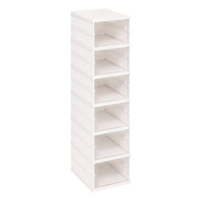 Етажерка за обувки 5five Fold'n Box, 6 чифта, Бяла