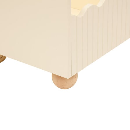 Детски кош Bouli, 60×36×30 cm, Бежов, MDF