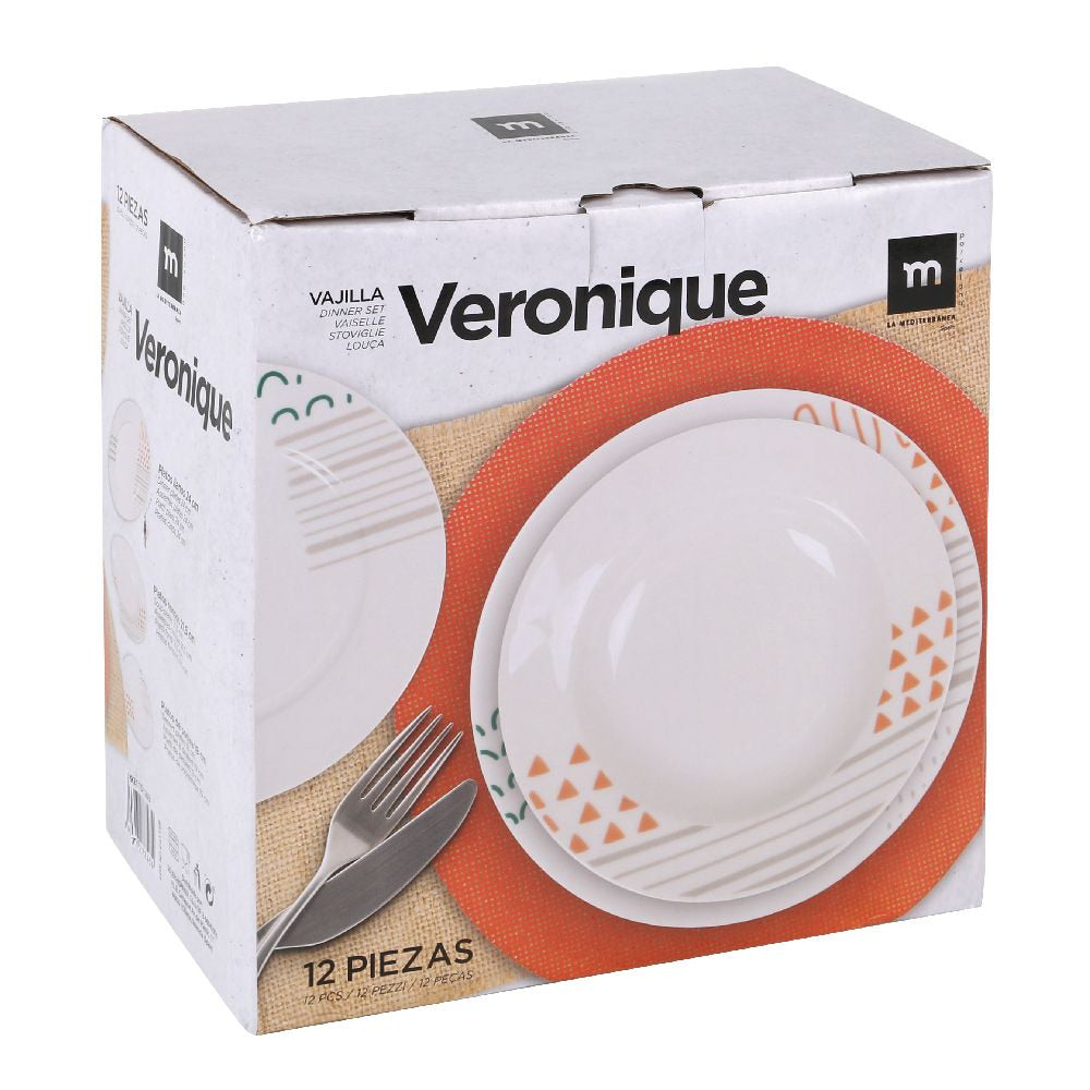 Dinner service LA MEDITERRANEA Veronique, 12 pieces, porcelain