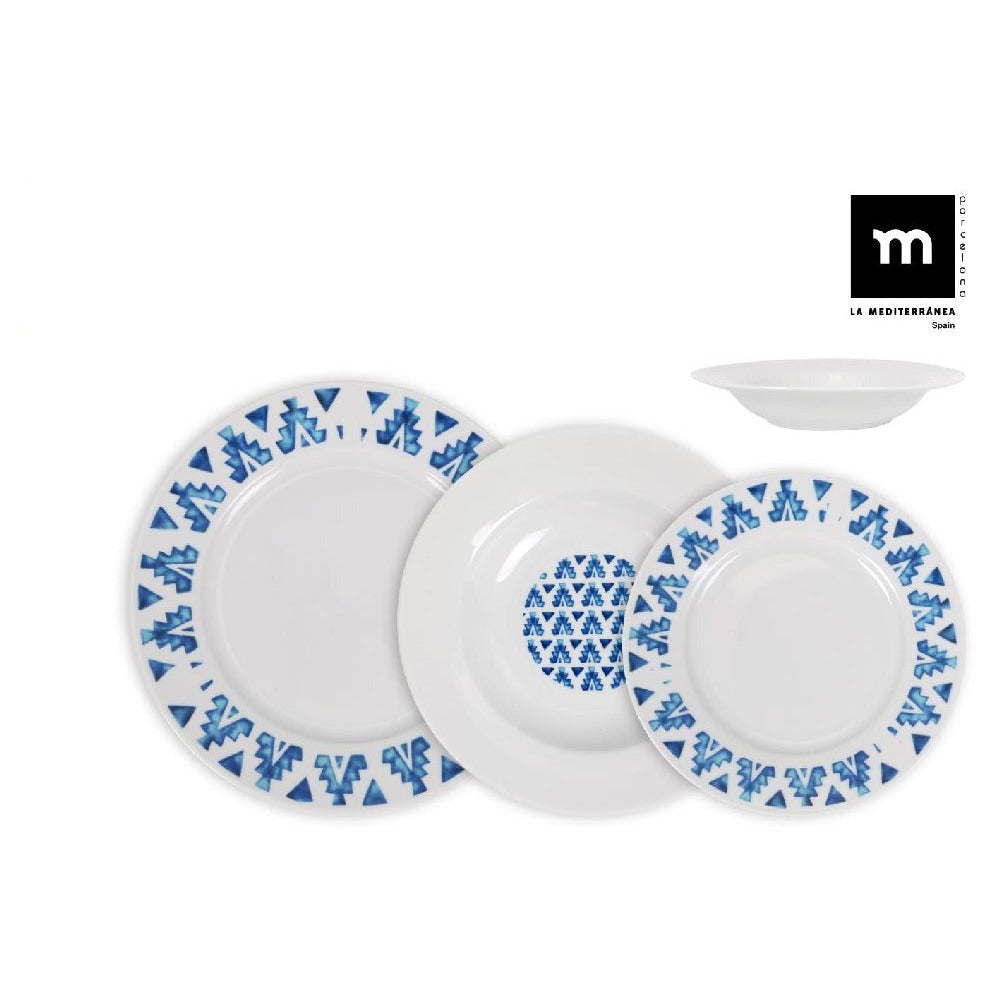 Dining service LA MEDITERRANEA Marvin, 12 pieces, porcelain