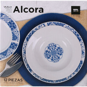 Dining set LA MEDITERRANEA Alcora, 12 pieces, porcelain