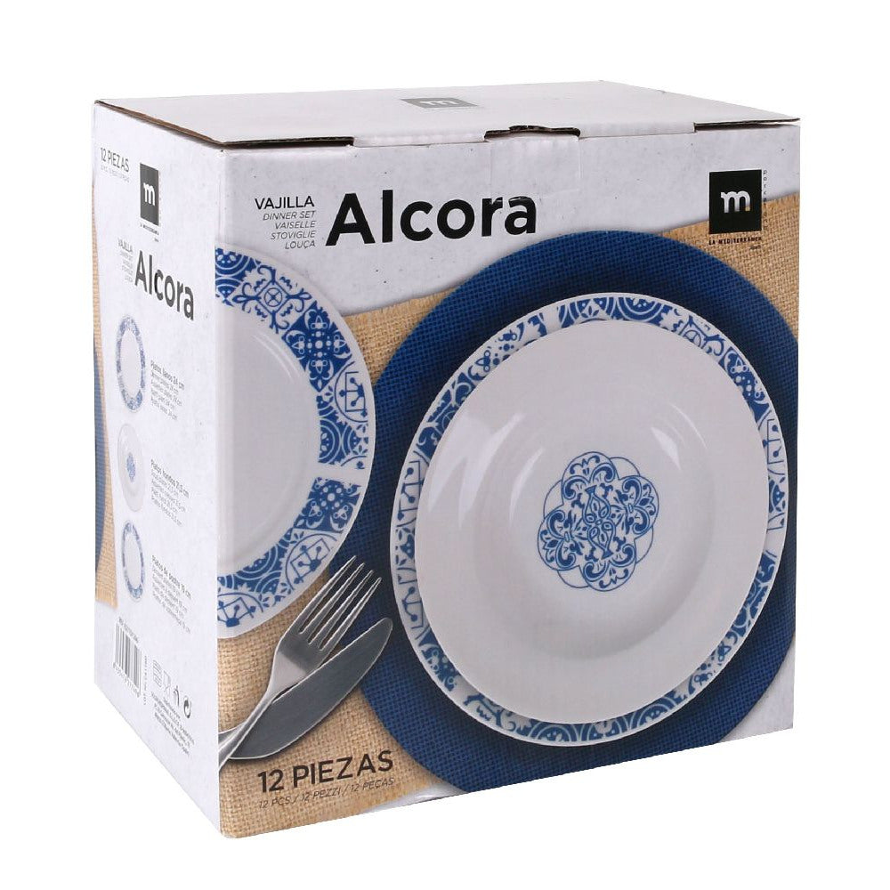 Dining set LA MEDITERRANEA Alcora, 12 pieces, porcelain