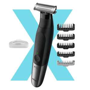 Braun Series X XT5100 Wet&amp;Dry Electric Shaver, 4 Combs, 1 Body Care Head, Black