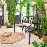 Градинска пейка Hesperide Alvernia, Метал, 3 места