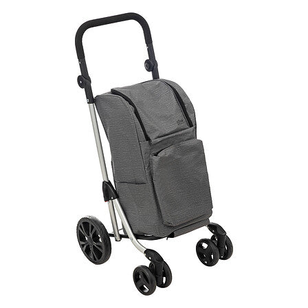 Пазарска количка на колела 5five, Алуминий, 46L, Сива