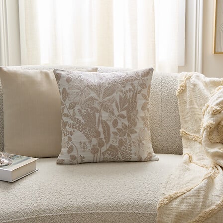 Декоративна възглавница atmosphera Samara, Лен, Бежов, 40×40 cm