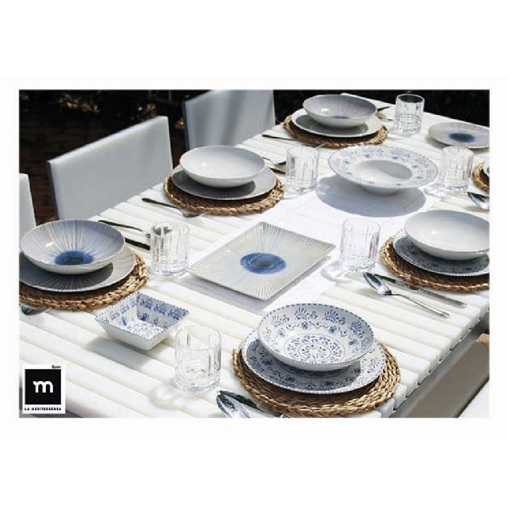 Deep plate LA MEDITERRANEA Blur, 28cm, porcelain