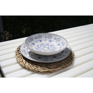 Deep plate LA MEDITERRANEA Blur, 28cm, porcelain