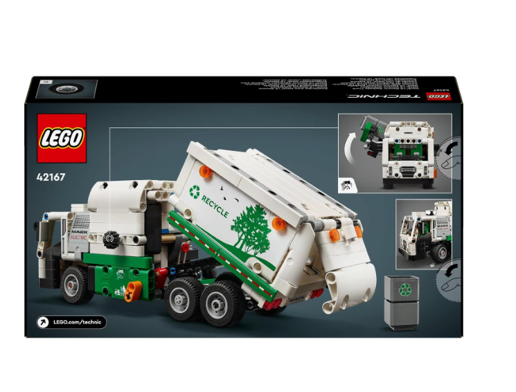 LEGO® Technic -Електрически камион за боклук Mack® LR 42167, 503 части