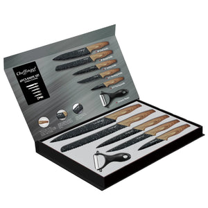 Set of ceramic knives Cheffinger CF MB06, 6 pieces