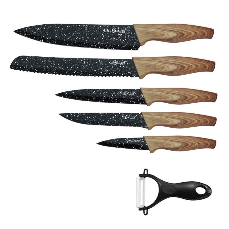 Set of ceramic knives Cheffinger CF MB06, 6 pieces