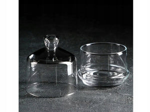 Glass sugar bowl with lid LAV Berry, 285 ml