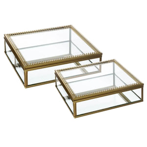 Сет кутии за съхранение на бижута atmosphera Spirit, 2бр, Стъкло