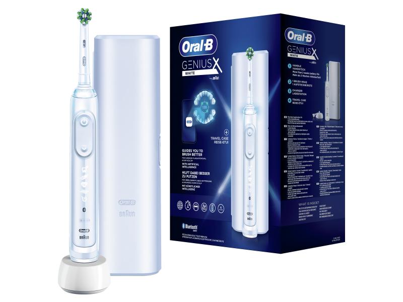 Електрическа четка за зъби Oral-B Genius X 80354130, Бял