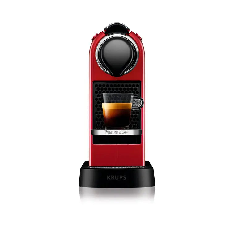 Кафемашина Krups Nespresso CitiZ&Milk Red XN7605, 19 бара, 1260W, 1 л, Червен