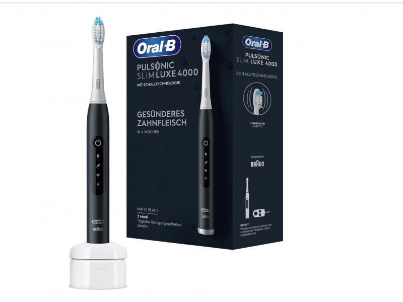 Electric toothbrush Oral-B Pulsonic Slim Luxe 4000, Black