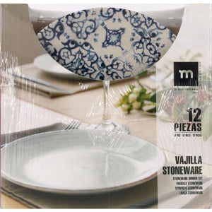 Dining set LA MEDITERRANEA Faura, 12 pieces, porcelain