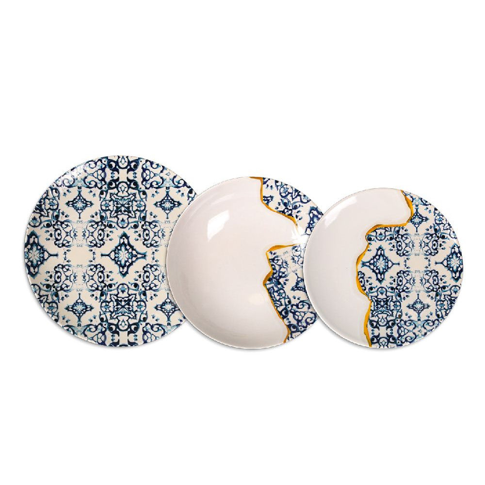 Dining set LA MEDITERRANEA Faura, 12 pieces, porcelain