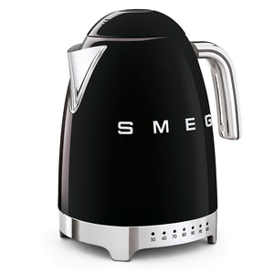 Електрическа кана Smeg KLF04BLEU  Schwarz, 50's Style, 2400 W, 1.7 л, Черен