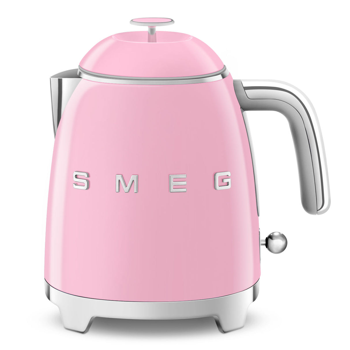 Мини електрическа кана SMEG KLF05PKEU, 50's Style, 1400 W, 800 мл, Розов