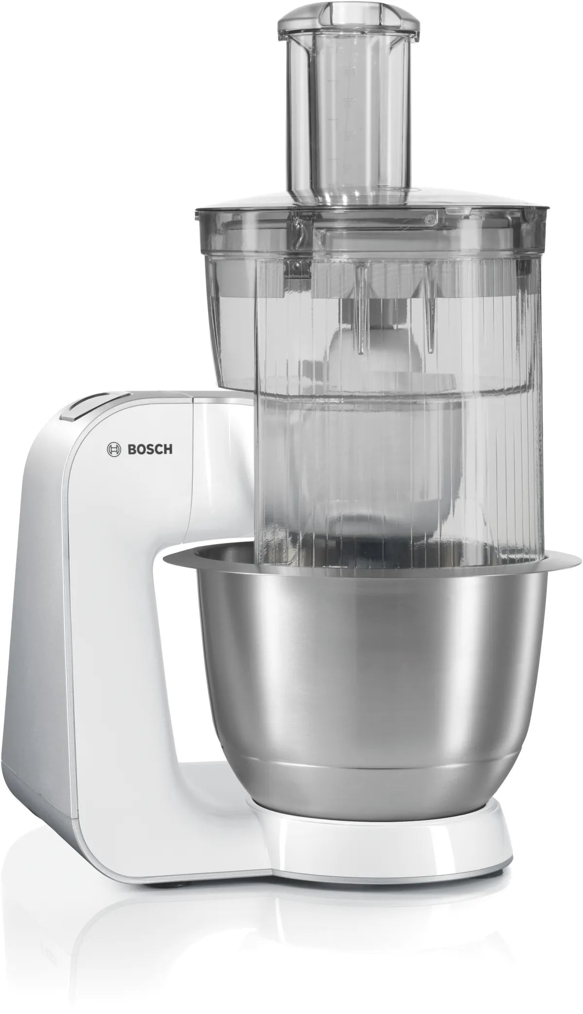 Кухненски робот Bosch MUM54251, 900 W, 7 скорости, купа 3.9 л, Блендер 1.25 л, Бял