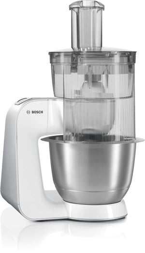 Кухненски робот Bosch MUM54251, 900 W, 7 скорости, купа 3.9 л, Блендер 1.25 л, Бял