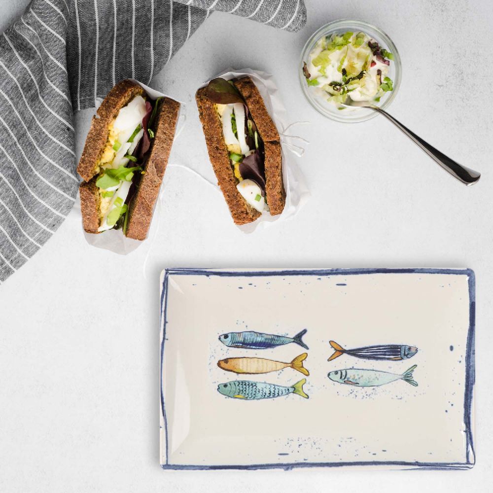 Плато LA MEDITERRANEA Peixe, 30x15 cm, порцелан