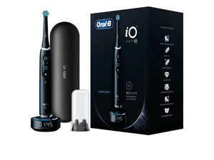 Electric toothbrush Oral-B iO10, Magnetic technology, Micro vibrations, Artificial intelligence, Led display, Smart pressure sensor, 3D Teeth Tracking function, 7 modes, 1 nozzle, Charger iO Sense, Travel set with charger, Black