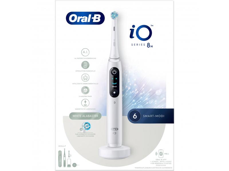 Електрическа четка за зъби Oral-B iO 8 Alabaster, Бял