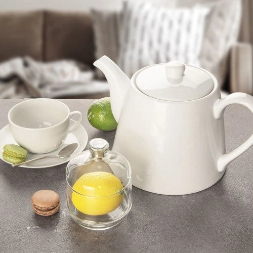 Glass sugar bowl with lid LAV Berry, 285 ml