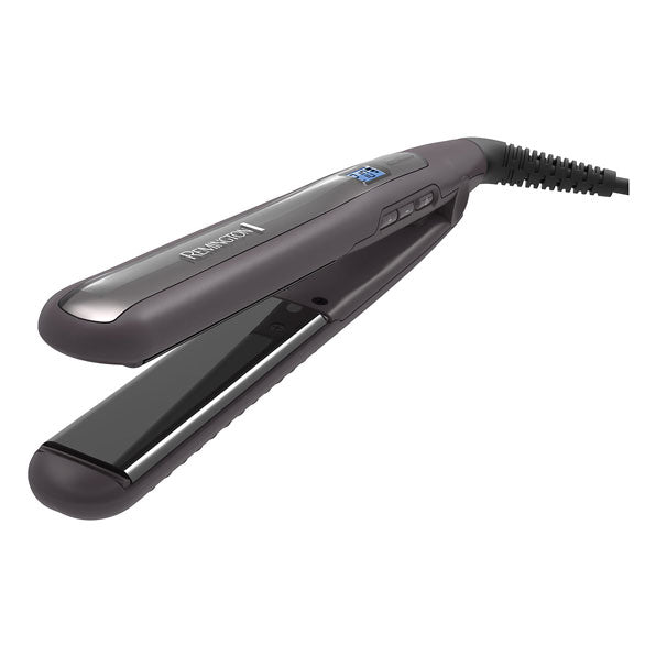 Преса за къдрене и изправяне Remington S6505 PRO-SLEEK and CURL, Ултра керамично покритие и турмалин, Сиво/Лилав