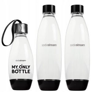 Комплект машина за газирани напитки SodaStream, Terra Quick Connect 3 бутилки CO2 в комплекта, Черен