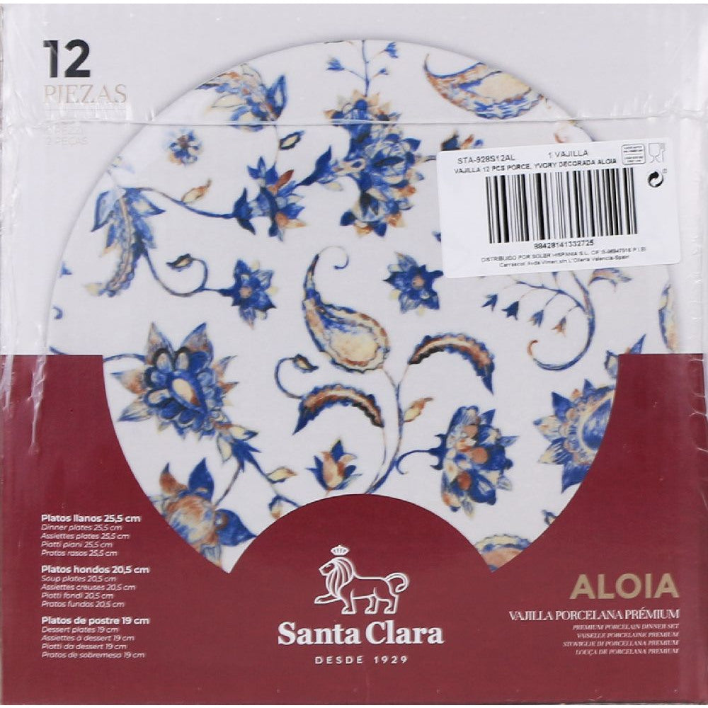 Dining service Santa Clara Aloia, 12 pieces, porcelain