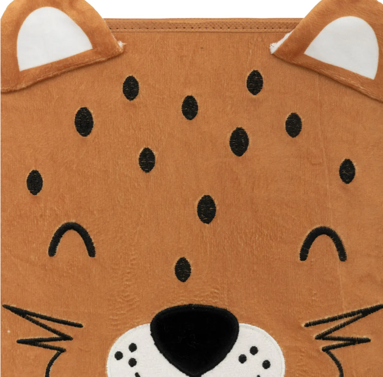 Детска кутия за съхранение Аtmosphera Leopard, 29x29 см