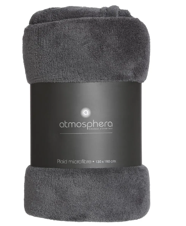 Завивка Аtmosphera, Тъмносив, 130x180 см