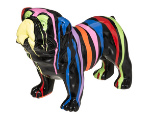 Статуя atmosphera Bulldog, 19 см, Черна смола