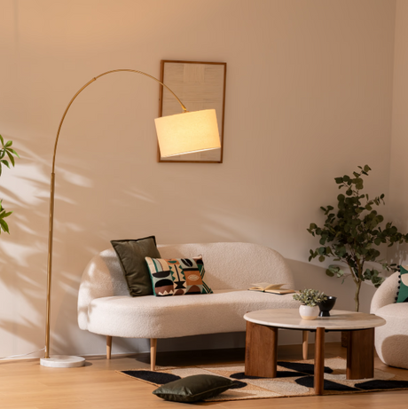 Лампион atmosphera Tilio, H.195cm, Мрамор, Златист