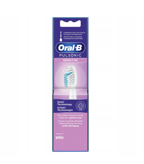 Накрайник за електрическа четка Oral-B Pulsonic Clean 299783, 2 бр