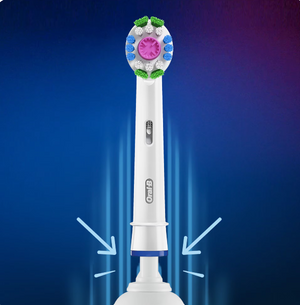 Накрайник за електрическа четка Oral-B Cross Action EB50, 3D White, 4 бр