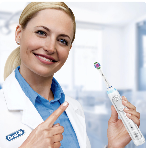 Накрайник за електрическа четка Oral-B Cross Action EB50, 3D White, 4 бр