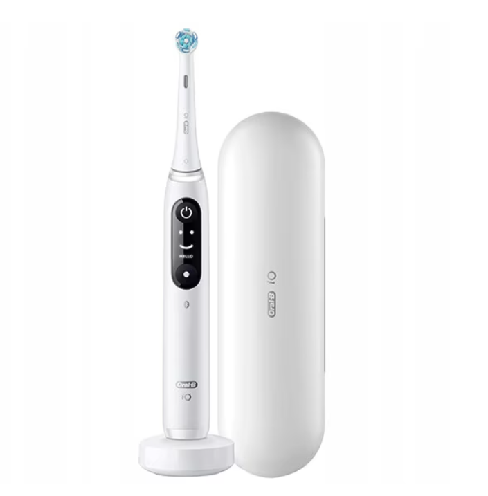 Електрическа четка за зъби Oral-B iO 8 Alabaster, Бял