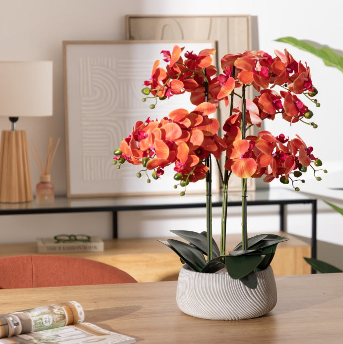 Изкуствено растение atmosphera Sanae Orchid, 65 cm