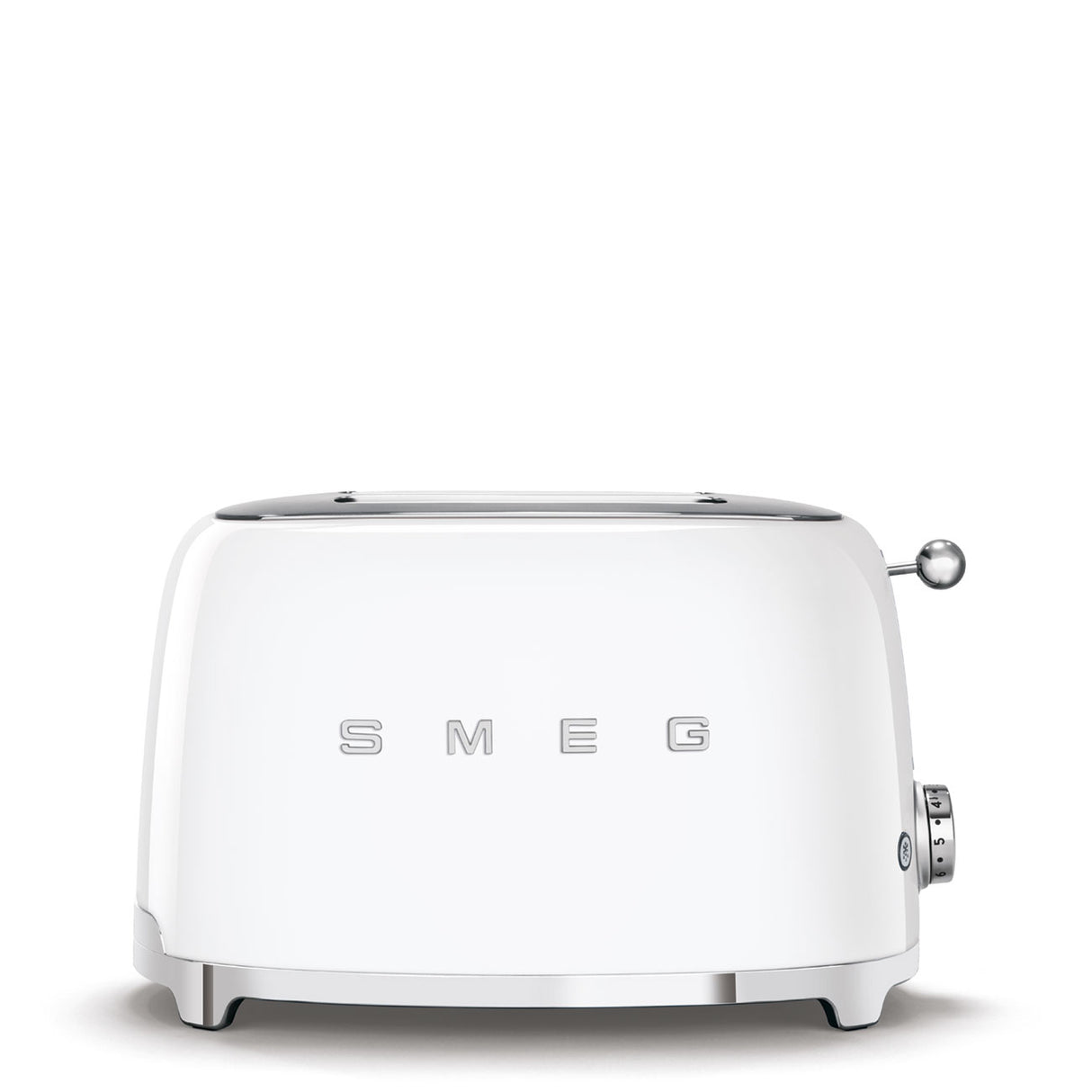 Тостер SMEG TSF01WHEU 50s ретро дизайн, 2 слота, 6 нива, 3 програми, Бял