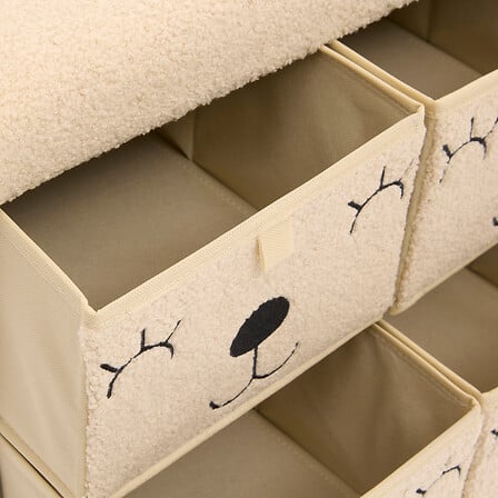 Детски сгъваем пуф atmosphera Ezzio, 40×38×50 cm, Букле, MDF