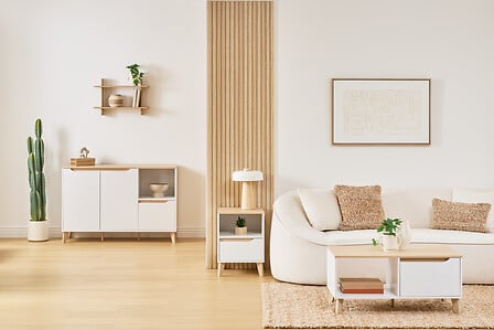 Скрин 5five Luma, MDF, Бял, 120 cm