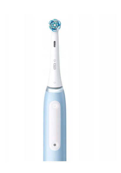 Електрическа четка за зъби, Oral-B iO Series 3 Ice Blue 730850, Alabaster, Син