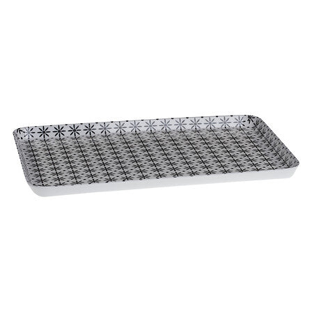 Поднос 5five Bohemia, Меламин, 30 cm, Черно и бяло